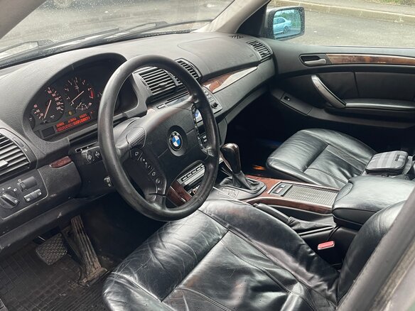 2006 BMW X5 4.4i I (E53) Рестайлинг, серый, 450000 рублей - вид 8