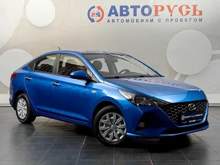 2021 Hyundai Solaris II Рестайлинг, синий, 1358000 рублей, вид 1