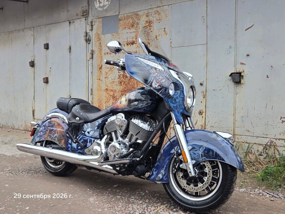 2014 Indian Chieftain, синий, 1200000 рублей