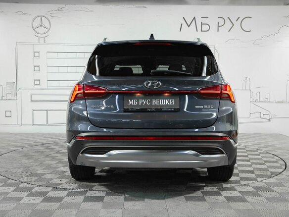 2021 Hyundai Santa Fe IV Рестайлинг, синий, 3589000 рублей - вид 7