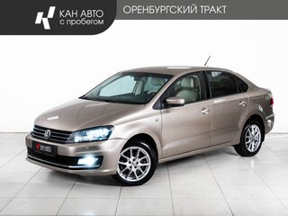 2016 Volkswagen Polo V Рестайлинг, бежевый, 899000 рублей, вид 1