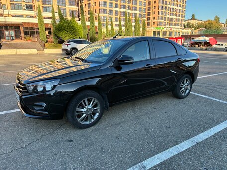 2016 Lada (ВАЗ) Vesta I, чёрный, 930000 рублей, вид 1