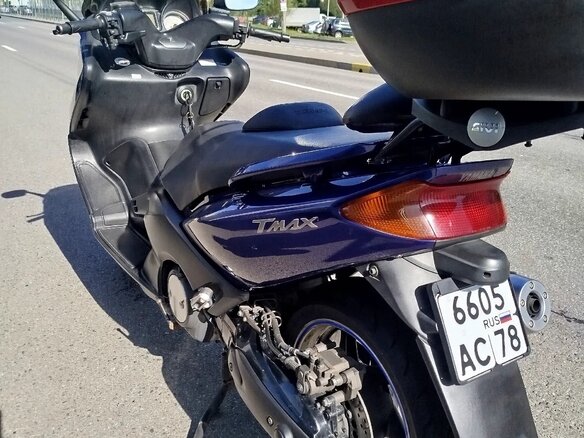 2006 Yamaha TMAX, синий, 400000 рублей - вид 11