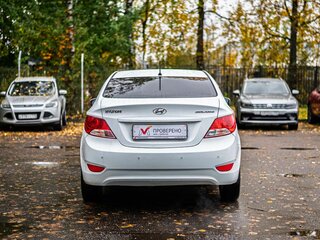 2014 Hyundai Solaris I Рестайлинг, белый, 811000 рублей, вид 4