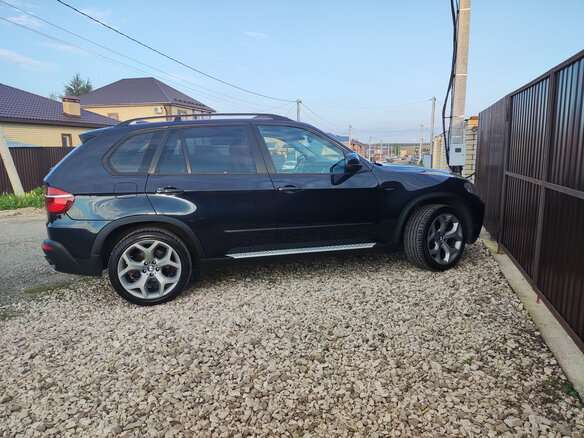 2009 BMW X5 30d II (E70), синий, 1700000 рублей - вид 4