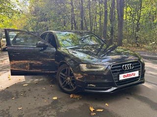 2014 Audi A4 IV (B8) Рестайлинг, чёрный, 1450000 рублей, вид 4