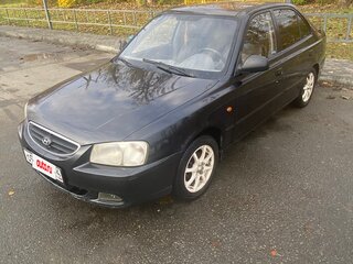 2007 Hyundai Accent ТагАЗ II, чёрный, 330000 рублей, вид 1