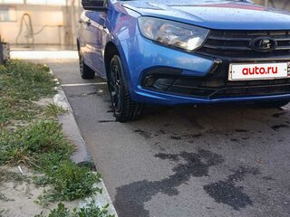 2018 Lada (ВАЗ) Granta I Рестайлинг, синий, 600000 рублей, вид 4