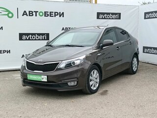 2016 Kia Rio III Рестайлинг, коричневый, 1016600 рублей, вид 1