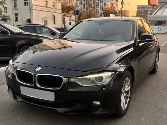 2014 BMW 3 серии 316i VI (F3x), чёрный, 1300000 рублей