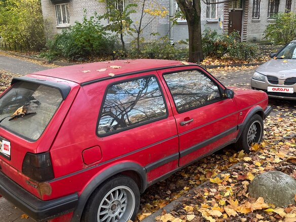 1988 Volkswagen Golf II, красный, 160000 рублей - вид 3