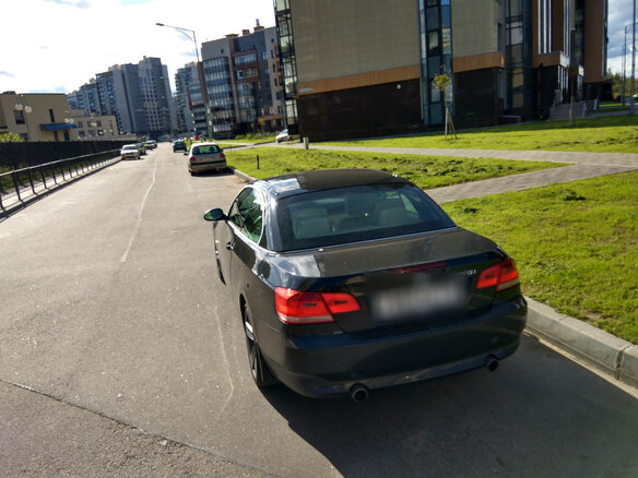 2008 BMW 3 серии 335i V (E90/E91/E92/E93), чёрный - вид 2