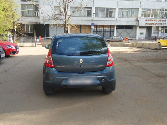 2011 Renault Sandero I, синий - вид 3