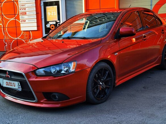 2007 Mitsubishi Lancer X, красный, 840000 рублей - вид 1