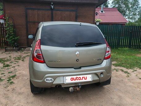 2012 Renault Sandero I, бежевый, 350000 рублей, вид 3