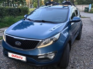 2014 Kia Sportage III Рестайлинг, синий, 1350000 рублей, вид 3