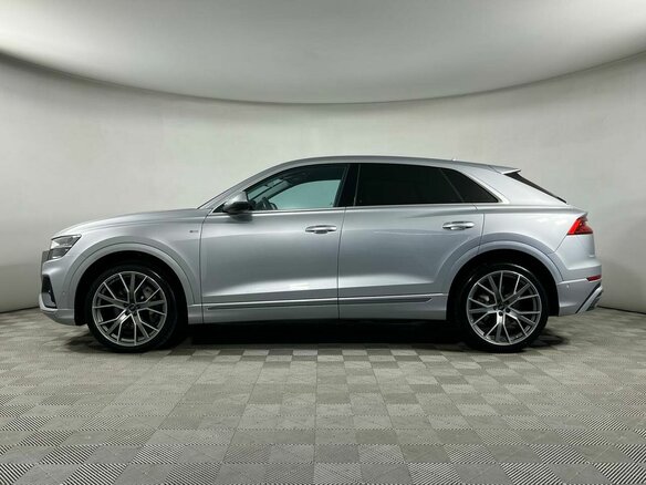 2019 Audi Q8 55 TFSI I (4M), серебристый - вид 2