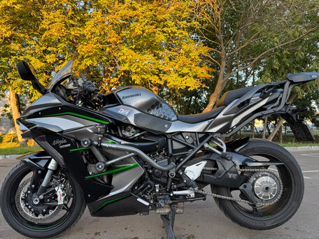 2019 Kawasaki Ninja H2 SX, серый, 1620000 рублей, вид 1