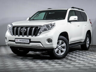 2015 Toyota Land Cruiser Prado 6-speed 150 Series Рестайлинг 1, белый, 3784166 рублей, вид 1