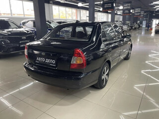 2007 Hyundai Accent ТагАЗ II, чёрный, 295000 рублей, вид 4