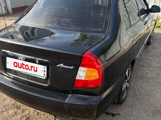 2007 Hyundai Accent ТагАЗ II, чёрный, 310000 рублей, вид 4