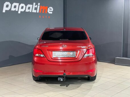 2014 Hyundai Solaris I Рестайлинг, красный, 1039000 рублей, вид 4