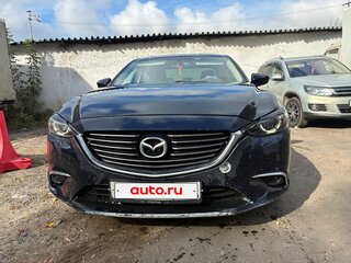 2016 Mazda 6 III (GJ) Рестайлинг, синий, 1300000 рублей, вид 4