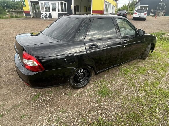 2008 Lada (ВАЗ) Priora I, чёрный, 165000 рублей - вид 6