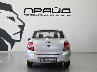 2013 Lada (ВАЗ) Granta I, серебристый, 389900 рублей, вид 4