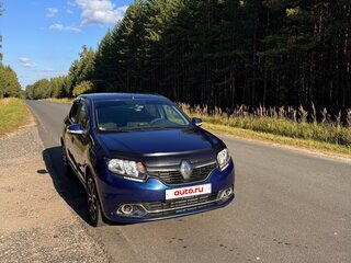 2014 Renault Logan II, синий, 730000 рублей, вид 2