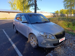 2014 Skoda Fabia II Рестайлинг, серебристый, 410000 рублей, вид 2