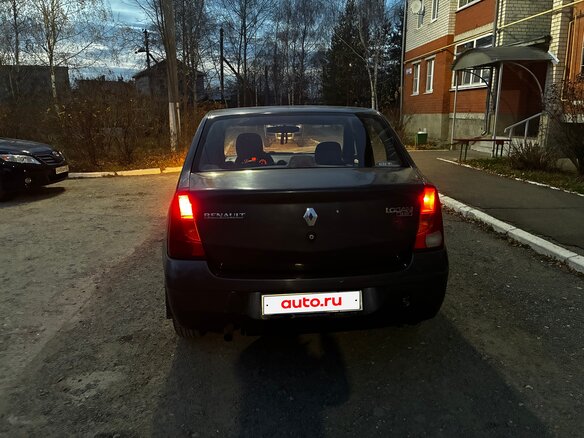 2008 Renault Logan I, серый, 220000 рублей - вид 4