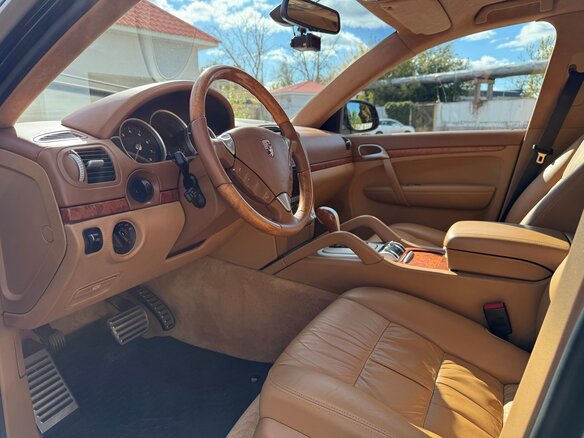 2006 Porsche Cayenne Turbo S I (955), зелёный, 1600000 рублей - вид 14