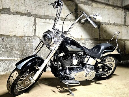 2009 Harley-Davidson Fat Boy, чёрный, 890000 рублей, вид 1