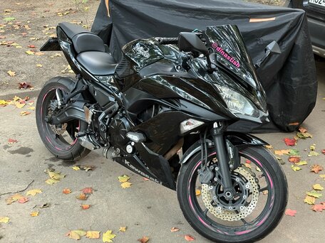 2017 Kawasaki ER-6F (Ninja 650R), чёрный, 580000 рублей, вид 4