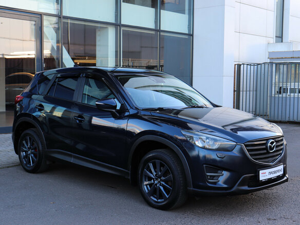 2015 Mazda CX-5 I Рестайлинг, синий, 1595000 рублей - вид 2