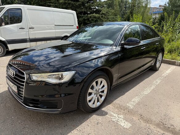 2015 Audi A6 IV (C7) Рестайлинг, чёрный, 2180000 рублей - вид 1