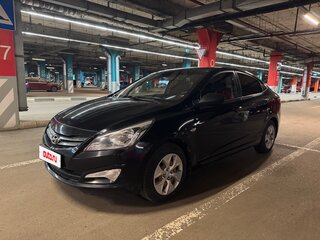 2016 Hyundai Solaris I Рестайлинг, чёрный, 595000 рублей, вид 1