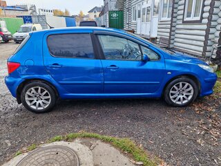 2007 Peugeot 307 I Рестайлинг, синий, 350000 рублей, вид 4