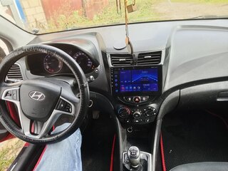 2011 Hyundai Solaris I, пурпурный, 400000 рублей, вид 3