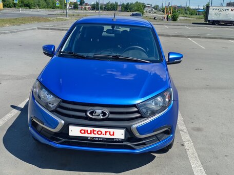 2022 Lada (ВАЗ) Granta I Рестайлинг, синий, вид 1