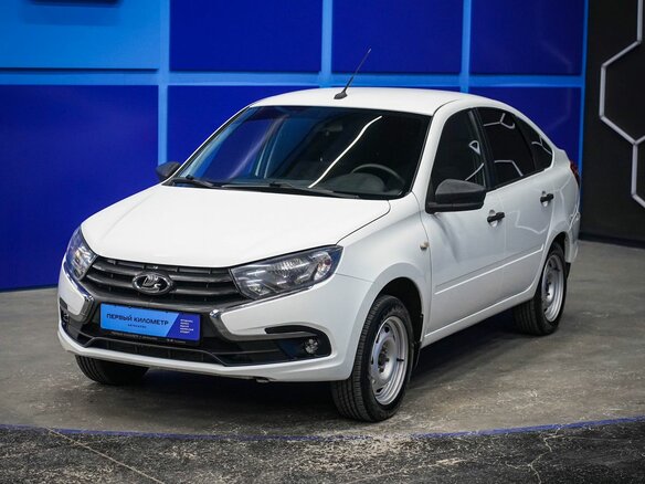2019 Lada (ВАЗ) Granta I Рестайлинг, белый, 485000 рублей - вид 1
