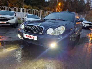 2007 Hyundai Sonata ТагАЗ IV (EF) Рестайлинг, синий, 370000 рублей, вид 3