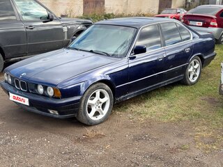 1990 BMW 5 серии 524d III (E34), синий, 280000 рублей, вид 1