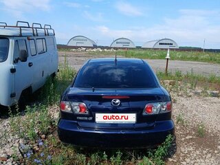 2008 Mazda 6 I (GG) Рестайлинг, синий, 210000 рублей, вид 4