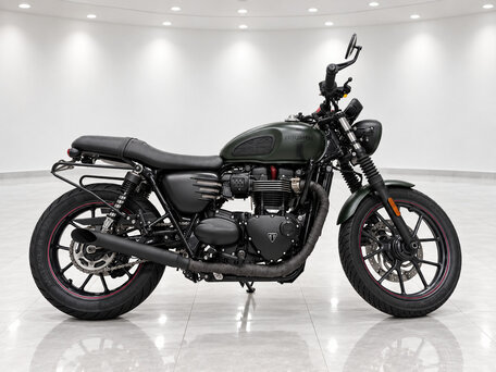 2016 Triumph Street Twin, зелёный, 633057 рублей, вид 4