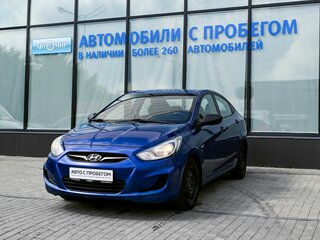 2013 Hyundai Solaris I, синий, 729000 рублей, вид 1