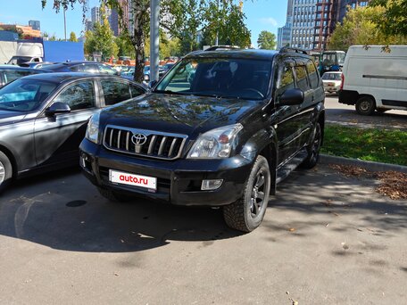 2008 Toyota Land Cruiser Prado 5-speed 120 Series Рестайлинг, чёрный, 1450000 рублей, вид 1