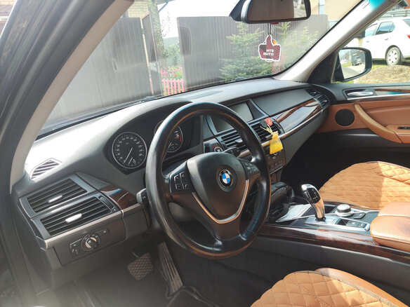 2009 BMW X5 30d II (E70), синий, 1700000 рублей - вид 8