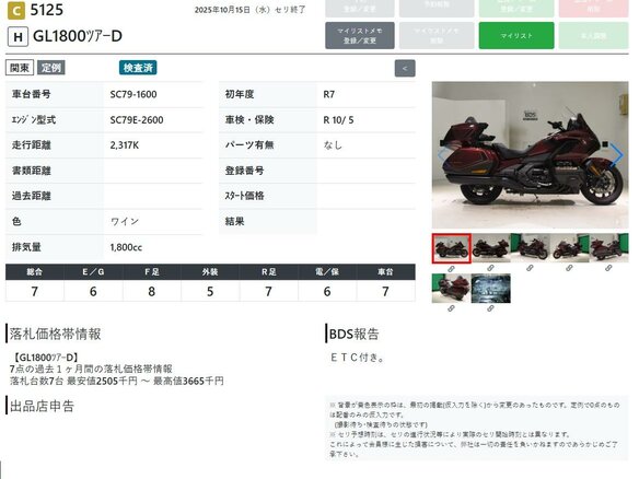 2025 Honda GL 1800 Gold Wing, красный, 3399000 рублей - вид 10